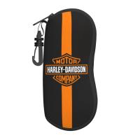 ราคา แว่นกันแดด Harley Davidsons Soft Case Ultra Light Neoprene ซิปแว่นตาพร้อมคลิปเข็มขัด (47514416456)