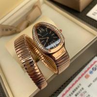 ราคา Bvlgari Classic ขนาด 35 มม. งานประณีตที่ละเอียดอ่อน Achieve เปลี่ยนแนวนอนสีขาว Fumei นาฬิกางูพิเศษ สินค้าที่ไม่ซ้ําใครแน่นอนของ Bvlgari, 38 vs1.3 เพชรจริง!Belongs to Bulgaria li SERPENTI Series.สร้อยข