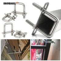 ราคา IRWAN1 2 ชุดท่อ U-Clamp, มุมขวา U-bolt เหล็ก Square Clamp, สกรู M6 พร้อม Baffle Squa Bolt (45315260890)