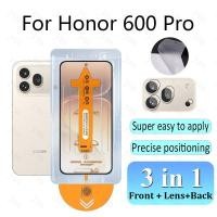ราคา 3 In 1 ฟิล์ม ฟิล์มกระจก Honor 600 Pro HD One-คลิกกระจกนิรภัยป้องกันหน้าจอสําหรับHonor 600 Pro Lite 400 X9D X8D X7Dฝุ่นฟรีป้องกันกันกระแทกFlim (46961533160)