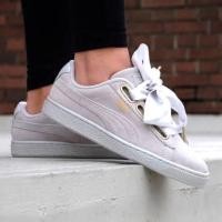 ราคา ของแท้ Puma Satin Basket Heart Suede (1443486694)