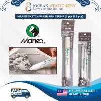 ราคา MARIES กระดาษวาดภาพ Blending Stump Pencil Sketch Set ปากกายางลบกระดาษ Charcol (1 ชิ้น & 3 ชิ้น) (44508022194)