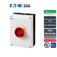 ราคา EATON Rotary Disconnect Main Switch Surface 100A Red Handle | P3-100/I5/SVB | Eaton (57261140211)