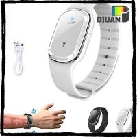 ราคา DUOJUAN สร้อยข้อมือแม่เหล็กสากลไฮเทคอัลตราโซนิกการควบคุมศัตรูพืชป้องกันยุงนาฬิกาข้อมือ (55515571136)
