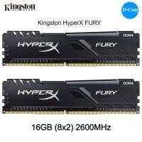 ราคา (USED) 16GB (8GBx2) DDR4/2666 RAM PC ( แรมพีซี ) KINGSTON HyperX FURY BLACK รับประกัน ตลอดอายุการใช้งาน (12150615627)