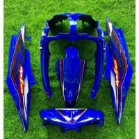 ราคา ชุดสีมีโอMx2ตา งานABS ได้ครบตามรูป Yamaha mio mx mio115 สีน้ำเงิน (21385139053)