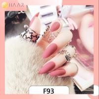ราคา HAAR เล็บปลอม นิ้ว มือ F93 เล็บเจล อะคริลิก แฟชั่น สำเร็จรูป สไตล์ เกาหลี 24 ชิ้น พร้อม กาว, สติ๊กเกอร์ซิลิโคน, แผ่นเ... (6634680246)