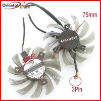 ราคา T128010SM PLD08010S12H 75mm 40*40*40mm 3Pin สำหรับพัดลมระบายความร้อนการ์ดจอ GIGABYTE 40*40*40mm (50051198051)