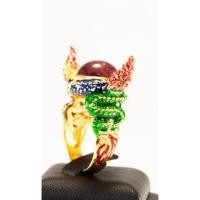 ราคา (R117 ชื่อแบบ "พญานาคราช") : แหวนบ่วงบาศพญานาคราชเรียกทรัพย์ประดับยอด "ทับทิม" (4562587132)