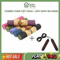ราคา เสื่อโยคะคอมโบ + เชือกกระโดดอเนกประสงค์คุณภาพสูง - สะดวกสําหรับกีฬาที่บ้านเสื่อออกกําลังกาย โรงยิม (43380277855)