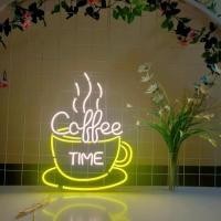 ราคา ป้ายไฟ ป้ายไฟร้าน ป้ายไฟตัวอักษร ป้ายไฟวิ่ง ป้ายไฟกาแฟ ป้ายไฟled ป้ายไฟcoffee+TIME 1450บาท (23147596010)