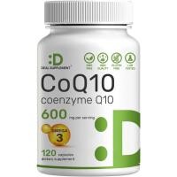 ราคา CoQ10 600mg 120 แคปซูล – พร้อม Omega 3 Fatty Acid 100mg – Max Strength – Biomailable Cnzyme Q10 s – พอร์ต Antioxidant Energy & Health – NonGMO (54064455470)