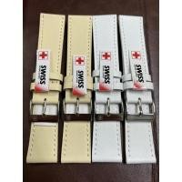 ราคา สายนาฬิกาหนังสีครีม/สีขาว SWISS GENUINE LEATHER ขนาด 20mm (8507305346)