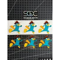 ราคา DTF Sticker Perry the Platypus, Perry Detective Mini Size สติ๊กเกอร์ตกแต่งได้หลายตําแหน่ง |เอสจีดีซี - 1 ชิ้น/คู่| (56061634766)