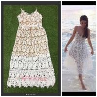 ราคา A147 used #tag #rattiya Size M 34-28-free เดรสสายเดี่ยวลูกไม้ (257348585)