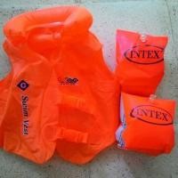 ราคา เสื้อชูชีพเสื้อกั๊กว่ายน้ําและเสื้อชูชีพแขนเด็ก Intex (8541042687)
