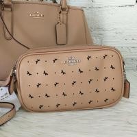 ราคา Coach mini pouch leather crossbody bag (805170711)