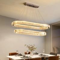 ราคา KDY9 โมเดิร์นหรูหราคริสตัลจี้ไฟบ้านห้องรับประทานอาหารบาร์ไฟ LED Lustre ตกแต่งเพดานในร่มโคมระย้าโคมไฟติดตั้ง (49515895641)