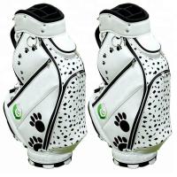ราคา ความปฏิบัติที่ยอดเยี่ยมที่กําหนดเอง Crytal คุณภาพสูงหนัง PU Golf Tour Staff รถเข็นกระเป๋า (46562522171)