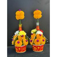 ราคา บายศรีทรงเครื่อง ดอกดาวเรืองสีส้ม (ดอกไม้สด) (47864306171)