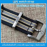 ราคา เหมาะสำหรับสายไนลอนทอ Omega NATO ขนาด 20 มม. พร้อมหัวเข็มขัดวงแหวนเหล็กไทเทเนียม ใช้ได้กับรุ่น SEAMASTER 300, SPEEDMASTER, DE VILLE, SPECTER (46059416911)