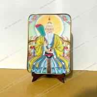ราคา THAI THUONG LAO QUAN ภาพวาด 15x21 ซม. สําหรับเท้าไม้ ผิวไมกา ขอบสีทอง-ทองแดงสวยงาม (50461643942)