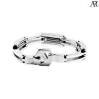 ราคา ANGELINO RUFOLO Bracelet ดีไซน์ Spring Chain สร้อยข้อมือผู้ชาย Stainless Steel 316L(สแตนเลสสตีล)คุณภาพเยี่ยม สีเงิน (5246866914)