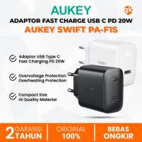 ราคา AUKEY PA-F1S 20W USB Type C 3.0 Quick Charge PD Fast Charging Adapter (40455804042)