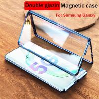 ราคา SAMSUNG สําหรับSamsung S23FE S21 S22 S33 S24 Ultra S21Ultra S22Ultra S23Ultra S24Ultraด้านหน้าและด้านหลังกรณีสองด้านกระจกนิรภัยแม่เหล็กโทรศัพท์มือถือกรณีปลอกฝาครอบ (41082904533)