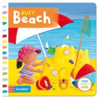 ราคา Busy Beach Busy Book โดย Campbell Busy Book Series Push Pull Slide Children (23869172708)