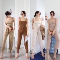 ราคา ชุดเซทไหมพรมผ้านิ่ม กางเกงมีเชือกผูก (3976825367)