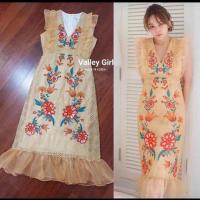 ราคา Valley girl Size L เดรสไก่ kloset งานปักทั้งตัว งานตามหา (2111656649)