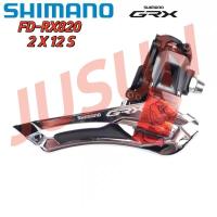 ราคา Shimano GRX RX820 2x12 ความเร็ว Derailleur ด้านหน้า Braze บน FD 2x12S Down Swing สําหรับจักรยานเสือหมอบกรวดจักรยาน Shifter 24speed Original (57662861939)