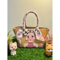 ราคา กระเป๋าสานกระจูด กระเป๋าสานผักตบชวา เป๋าสานงานแฮนด์เมดสวยๆ 6x8 พร้อมส่ง (27650239893)