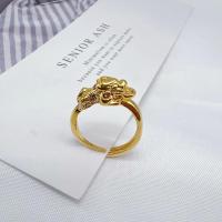 ราคา แหวนปี่เซียะ งานทองเหลือง 24K มี3แบบ แหวนฟรีไซส์ พร้อมส่งในไทย (22459591310)