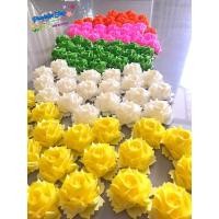ราคา ดอกคาร์เนชั่นโปรยทานชุด50ขิ้นคละสี เหรียญโปรยทานงานบุญงานบวชงานขาวดำ (12791014483)