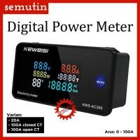 ราคา Power Digital Meter KWS-AC300 AL96 SM / วัตต์โวลต์มิเตอร์ AC 50-300V Factor Power Display Meter / Keweisi โวลต์ Ampere เครื่องมือวัด (53865113993)