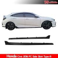 ราคา สเกิร์ตข้าง Skirt ข้าง Civic 2016 2017 2019 2020 2021FC FK ใช้ได้หมด ทรง Type-R สีดำ (57616250572)