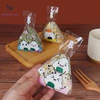 ราคา [LF] 100 ชิ้นน่ารักการ์ตูนสามเหลี่ยมข้าวปั้น Paing กระเป๋าสาหร่ายทะเลซูชิ Mould กระเป๋าซูชิ Bento อุปกรณ์เสริมสาหร่ายทะเลข้าว Ball กระเป๋าซูชิ VN (47166233928)
