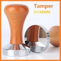 ราคา แทมเปอร์ Tamper แทมเปอร์กาแฟ สแตนเลส ก้านไม้แท้ ที่กดกาแฟ สำหรับอัดกาแฟ espresso ขนาด 51/58mm แทมเปอร์กดกาแฟ S.H.PLUS (19988465416)