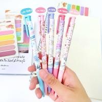ราคา ปากกาลูกลื่น LAMOON ลายน่ารัก หมึกน้ำเงิน แดง ขนาดหัว 0.38 มม. (24959587711)