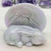 ราคา กระต่ายหยกแท้ แกะสลักจากหยกพม่า Jadeite Type A (47812119882)
