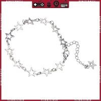 ราคา ST Hollow Star Bracelets Gothic Five-pointed Star Bracelets Hip Hop Link Chain (46761844831)