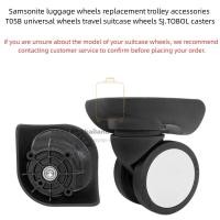 ราคา 2pcs ใช้งานร่วมกับ Samsonite T05B SJ.TOBOL กระเป๋าเดินทางล้อเปลี่ยนรูระยะทาง Silent Double Caster สําหรับกระเป๋าเดินทาง (57512292071)