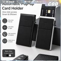 ราคา RFID Blocking Anti-Theft Card Holder Minimalist Pop-Up Card Organizer อลูมิเนียม High-End บัตรเครดิต Protector (29895308564)