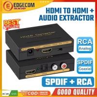 ราคา HDMI to HDMI Extractor SPDIF + RCA L/R HDMI splitter Audio Digital to อนาล็อก 1080p (25792187040)