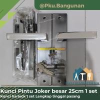 ราคา โจ๊กเกอร์ 25 ซม. ล็อคประตูสแตนเลส / มือจับประตูครบชุดพร้อมติดตั้งขนาดใหญ่ (49001573523)