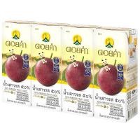ราคา ดอยคำน้ำเสาวรส50เปอร์เซ็นต์ 200มล. แพค 4 Dokham 50percent Passion Fruit Juice 200ml. Pack 4 [บาร์โค้ด 8850773110336] (49515446515)