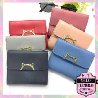 ราคา STT Small Cat Womens Wallet 200 Short Folding Womens Wallet Korean Mini Wallet (28914241810)