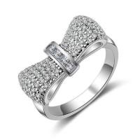 ราคา แหวนเงิน ประดับเพชร cz รูปโบว์ size 7 พร้อมส่งค่ะ (938764728)